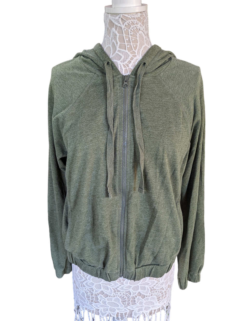 Z by Zella Zip Up Soft Hoodie, Green